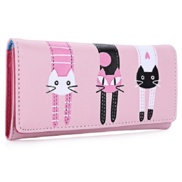 NEW Sweet Cats Wallet - Pink - Picture 5 of 8